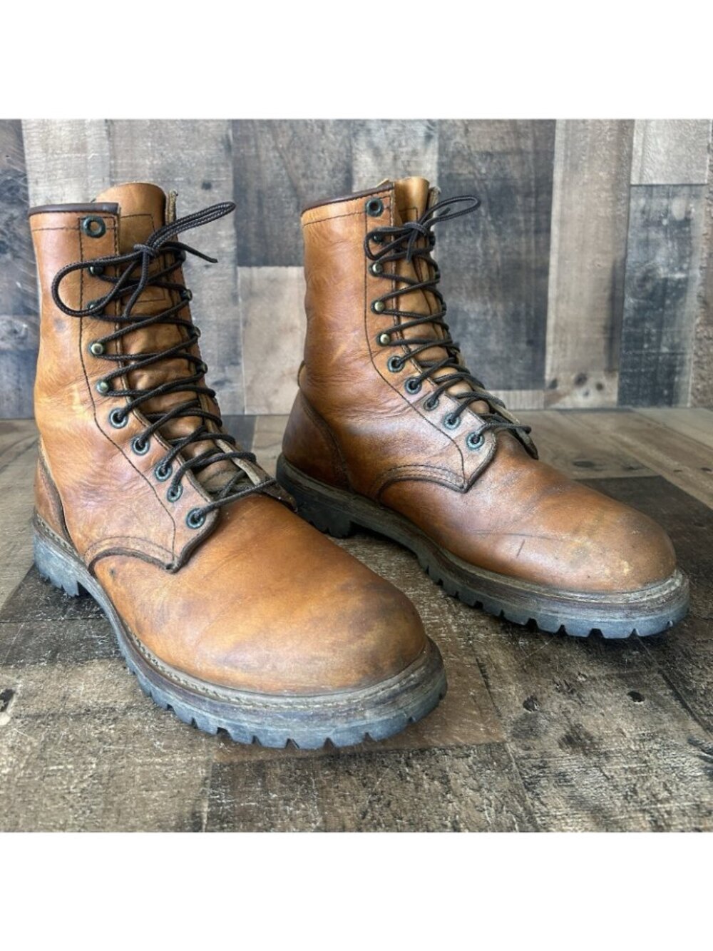 Red Wing 899 Soft Toe Lace Up Work Boots Mens 10 D - Picture 2 of 12